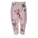  Kalhoty capri s potiskem 7232 len Italie