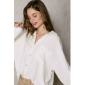 Lněná propínací košile oversize Sarah John Paris M2080