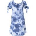 bavlněné šaty batika modrá světlá
