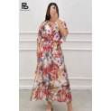 Elegantní dlouhé šaty s potiskem Lamiar 37805