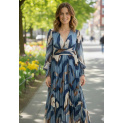 Dlouhé šaty s potiskem 22535 Latino