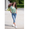 Džínové capri kalhoty 3D-8015