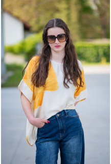 Halenka oversize vzor KVĚT 50118