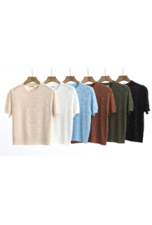 Svetřík přízový srdce kr. rukáv JK271