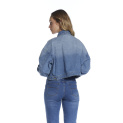 Bunda džínová oversize 3D-1516 Itálie