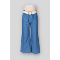 Kalhoty džínové široké s páskem 26030