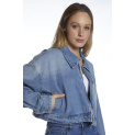Bunda džínová oversize 3D-1516 Itálie