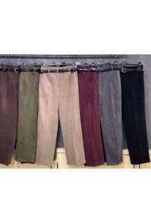 Trendy kalhoty do gumy s páskem WAY 24505