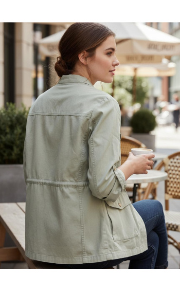 Stylová parka džínová CIMINY C10968