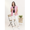 Trendy džínová vesta oversize C10449