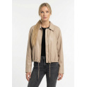 Trendy koženková bunda na zip K-ZELL 3592