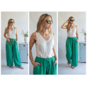 Kalhoty lněné culottes 10375 Itálie