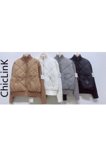 Stylová bunda kombinovaná CL0822