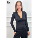 Elegantní halenka s krajkou L1M078