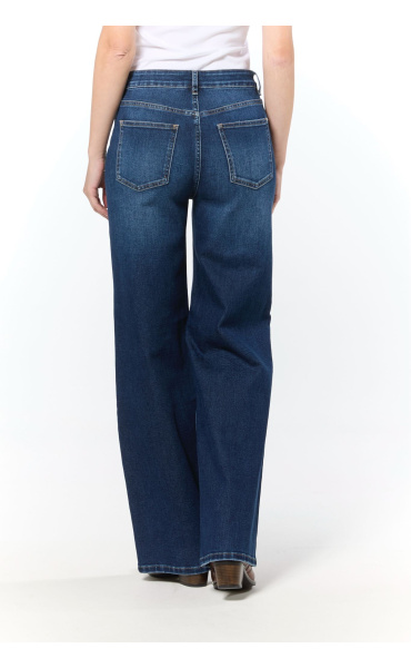 Kalhoty džínové WIDE LEG 3D-9289