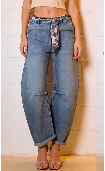 Kalhoty džínové BARREL 3D-9338